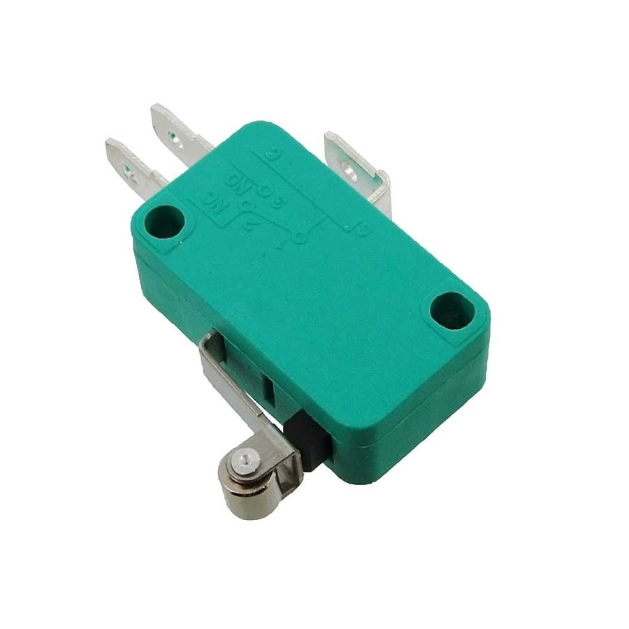 Микропереключатель RWA-406 KW1-103-6 KW7-0 с роликом 10мм 16A 250V 3pin широкие клеммы