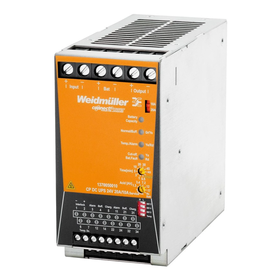Модуль UPS Wiedmuller 1370050010 UPS модуль, 24V/24V 20A/10A