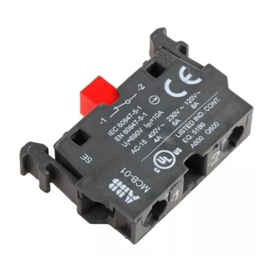 Блок контактный фронтального монтажа 6А 1НЗ MCB-01 ABB 1SFA611610R1010