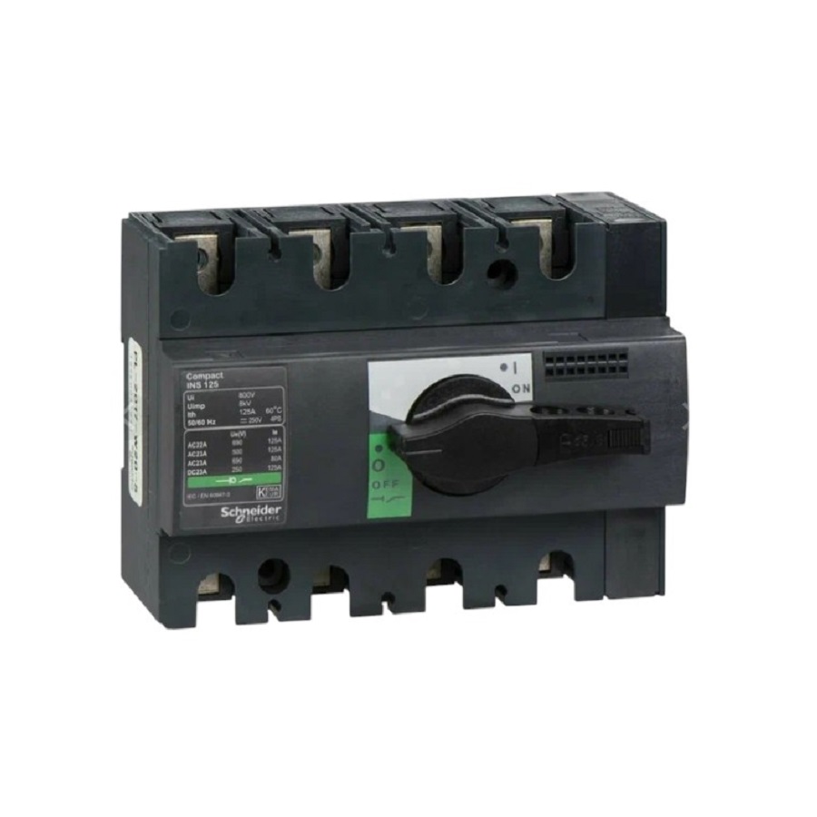Выключатель-разъединитель Schneider Electric INS125 4P 125A 690V