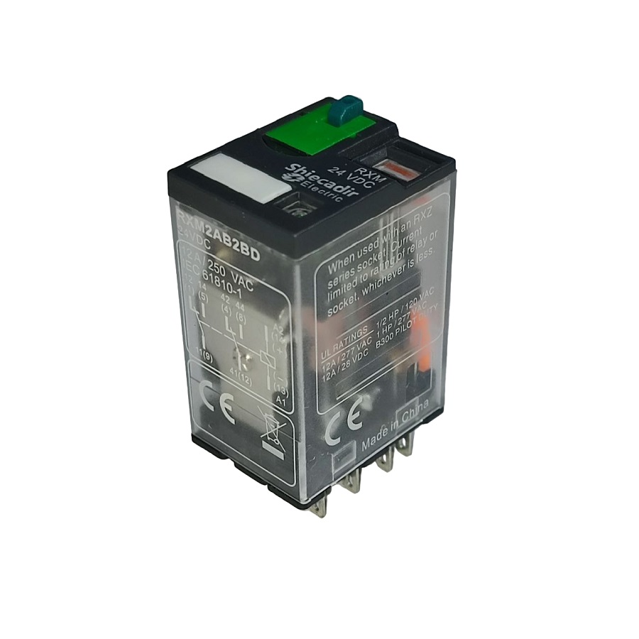 Реле RXM2AB2BD 12A 24VDC 8pin