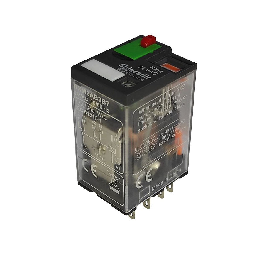 Реле RXM2AB2B7 12A 24VAC 8pin