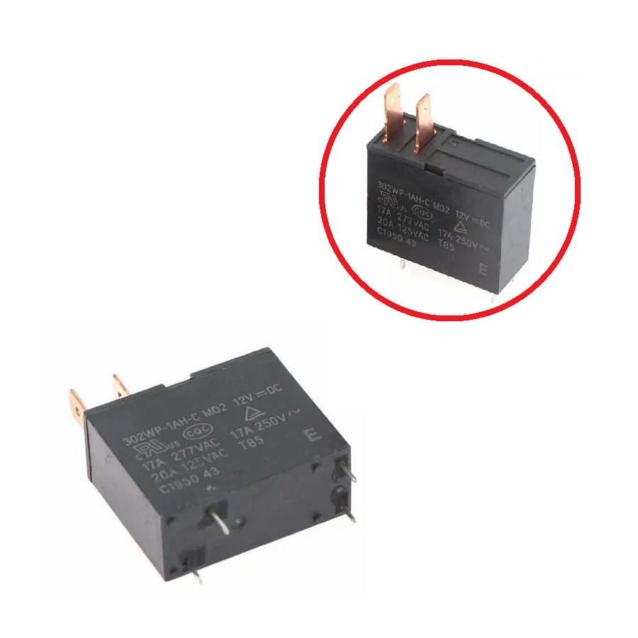 Реле 302WP-1AH-C M02 17A 12V 4pin + 2 клеммы
