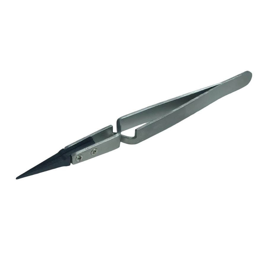 Пинцет керамический Прямой 140мм Обратный захват Острые кончики