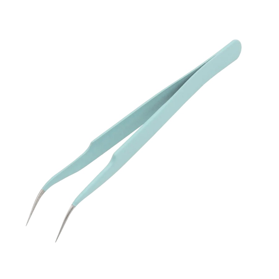 Пинцет металлический Изогнутый TWEEZER ST-15 125мм Острые кончики