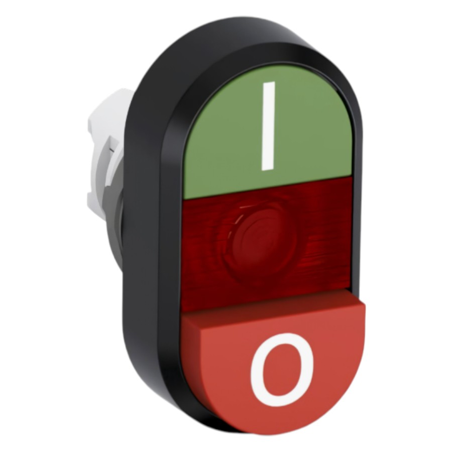 Кнопка двойная светосигнальная ABB MPD2-11R 1SFA611131R1101