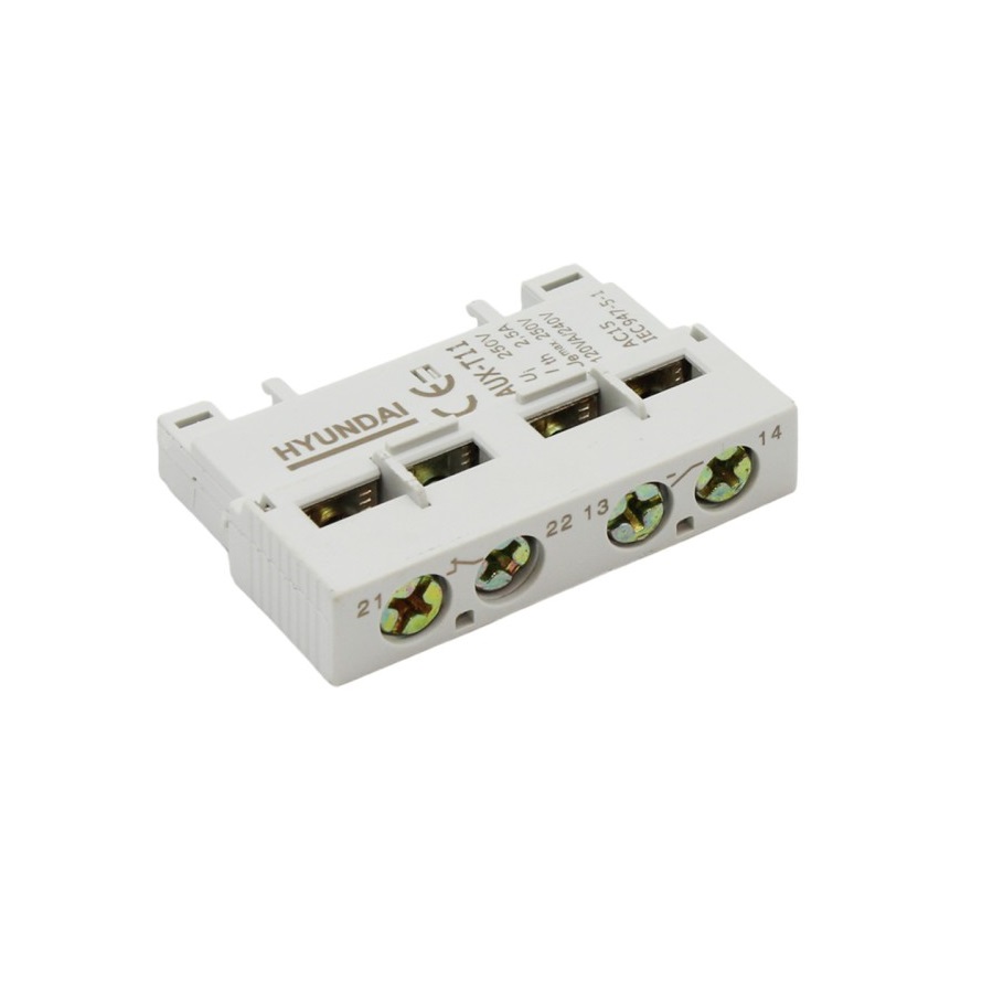 Дополнительное контакт HYUNDAI MMS32K AUX T11 1NO+1NC верх 13.02.000019