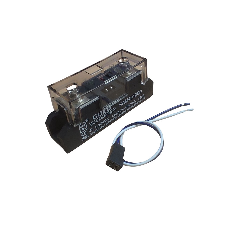 Реле твердотельное SAM40120D 120A 4-32VDC 24-480VAC