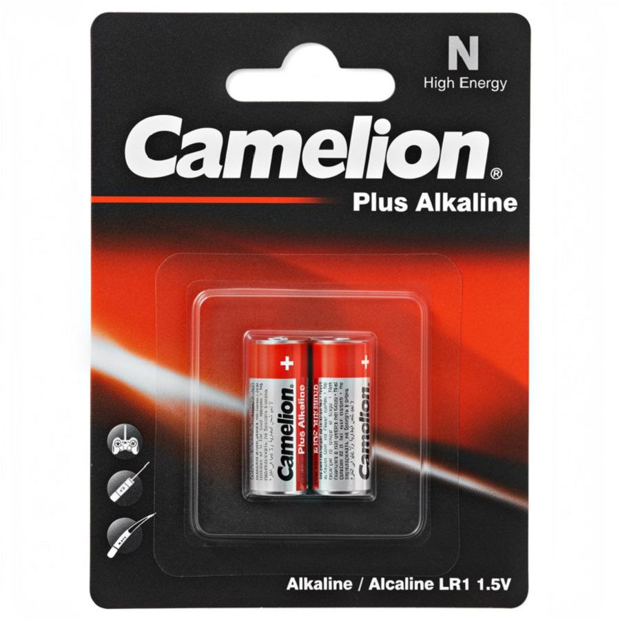 Батарейка CAMELION PLUS ALKALINE N LR1 1.5V 2 штуки на блистере