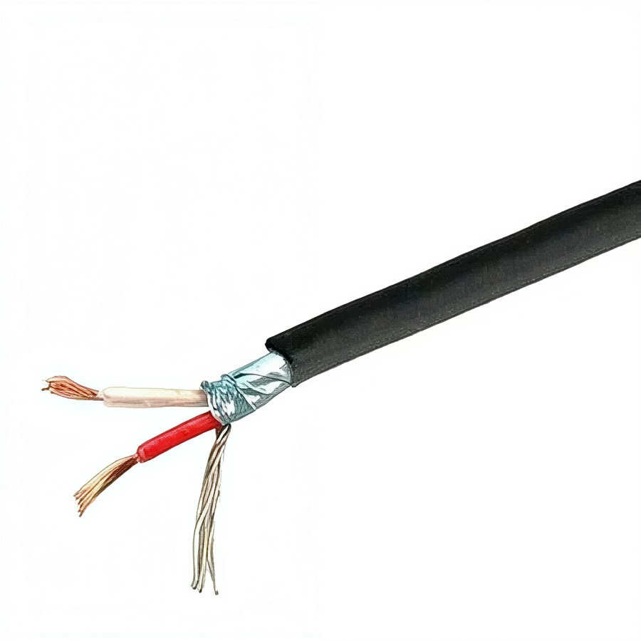 Кабель микрофонный 2x0,25 MIC-3,0 3mm 2 жилы экранированный черный