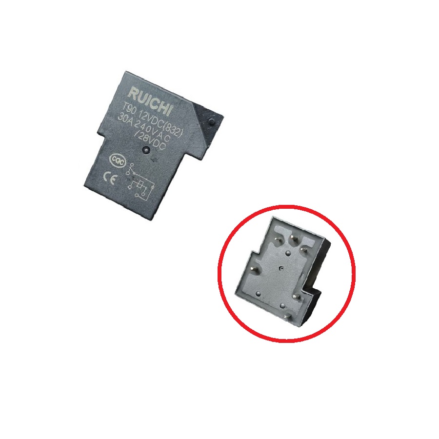 Реле T90 (832) (HJQ-15F-S-Z) 30A 12VDC