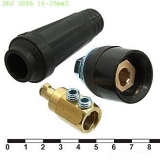 Силовой разъем для сварочных аппаратов DKJ10-25 200A красный - изображение 1