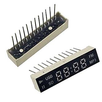 Цифровые светодиодные индикаторы 36x8mm 2V red 12-feet