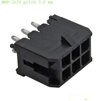 Разъёмы питания низковольтные MMF-2x3S pitch 3.0 mm
