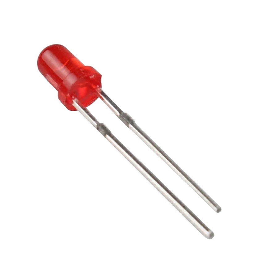Светодиод красный 3mm red 30mkd 20ma