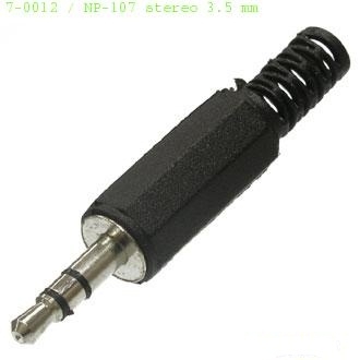 Штекер 7-0012/NP-107 3,5мм стерео