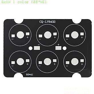 Светодиоды мощные 6x1W 1 color L88xW61