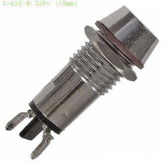 Лампочки светодиодные в корпусе L-616-R 220v (10mm)