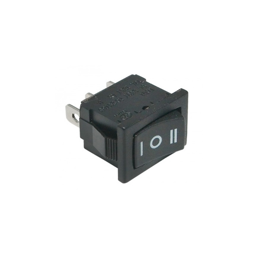 Переключатель клавишный SC768 BKZ ON-OFF-ON 6A 250V