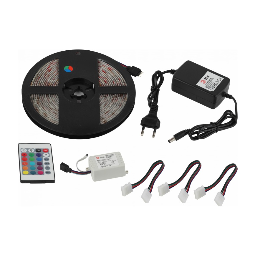 Комплект светодиодной ленты ЭРА RGB 12V 14.4W/m 5050 5 метров
