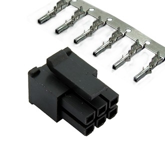 Разъёмы питания низковольтные MMF-2x3F pitch 3.0 mm