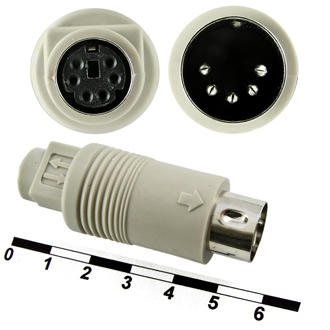 Разъёмы переходные DIN6F-DIN5M