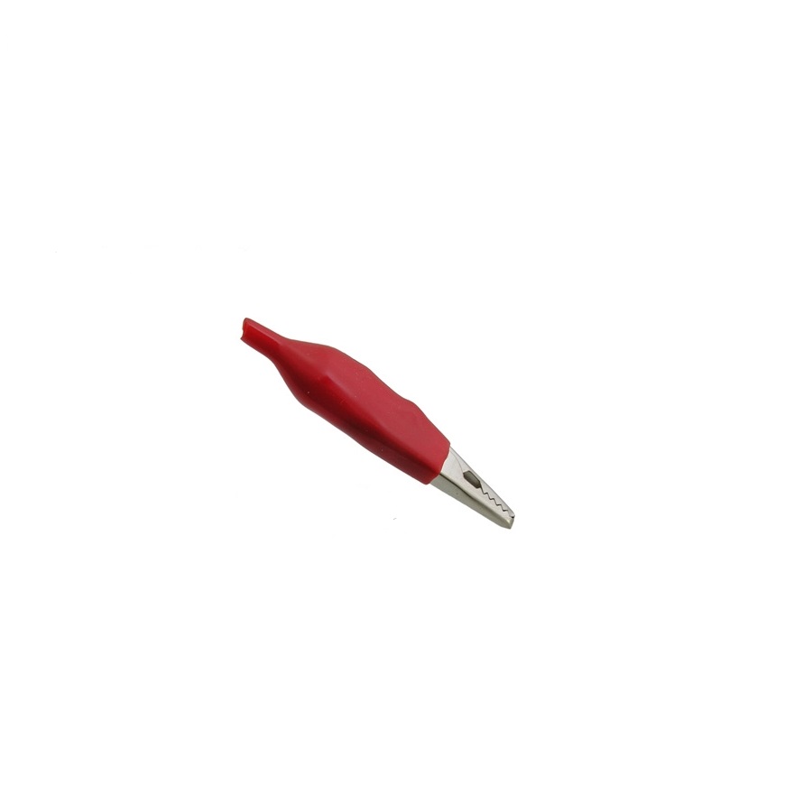 Зажим "крокодил" 8-0027 red