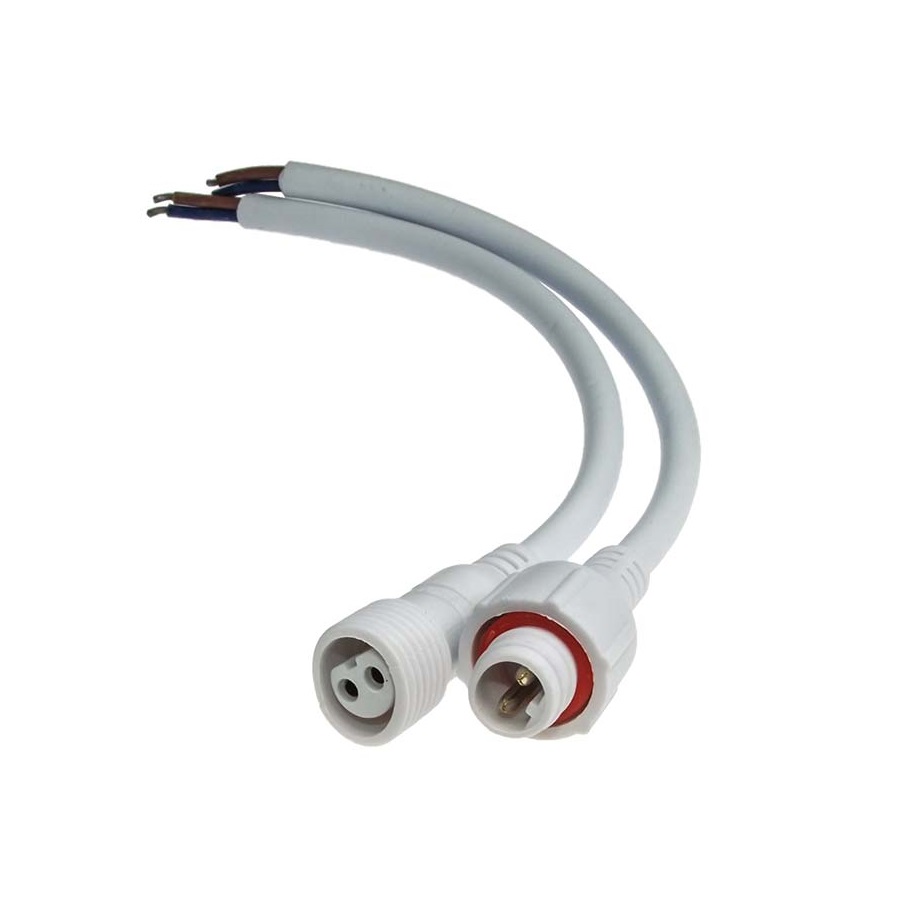 Разъем герметичный 2pin WP L=40 D=19 2*0.5mm2