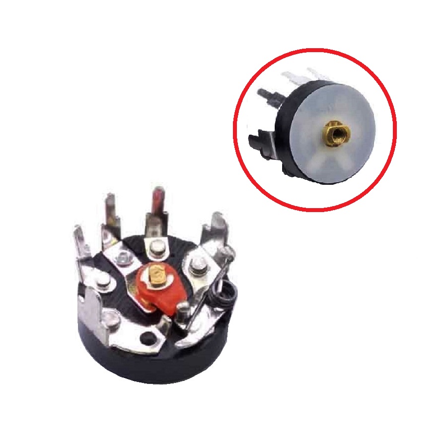 Переменный резистор R12 50кОм с выключателем 1 штука