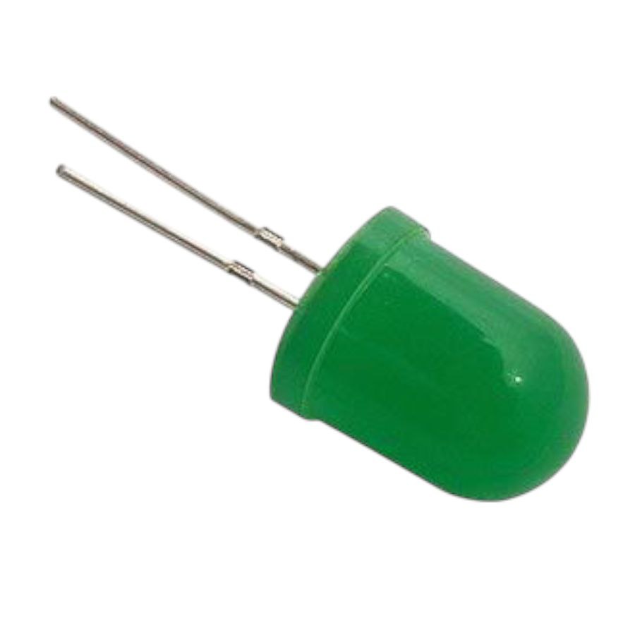 Светодиод 10mm green 30mkd 20d