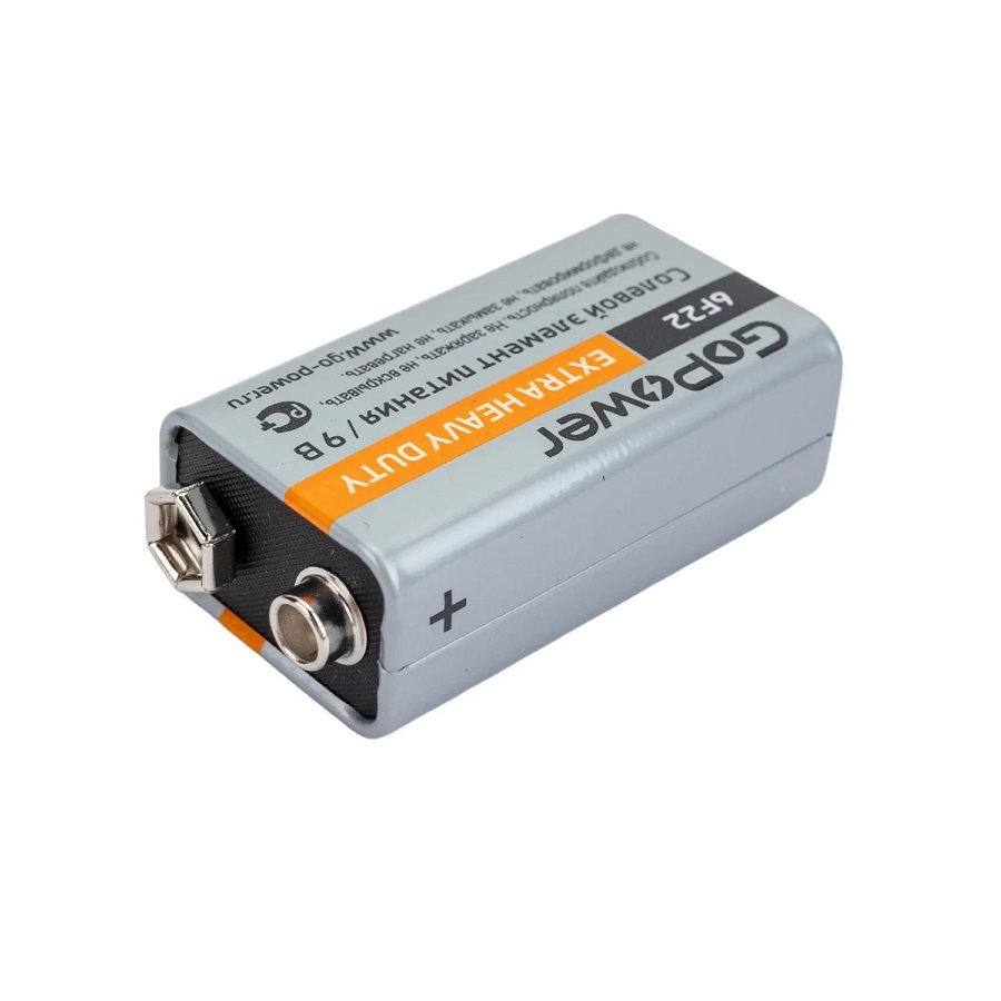 Батарейка Крона GoPower 6F22 9V