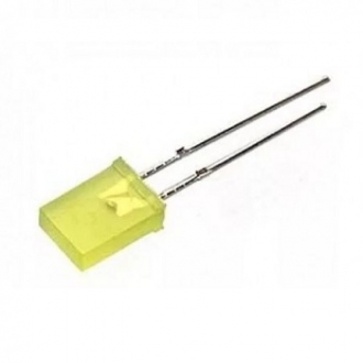 Светодиоды выводные 2x5x7 yellow 30mcd 2.1v