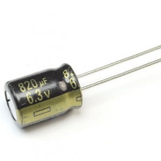 Конденсатор: 820 UF 6,3V 105*C 8х8 Компьютерные