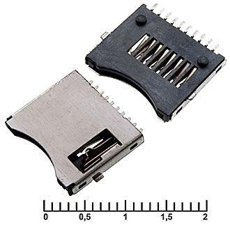 Держатели sim и карт памяти MIcro SD SMD 10pin M