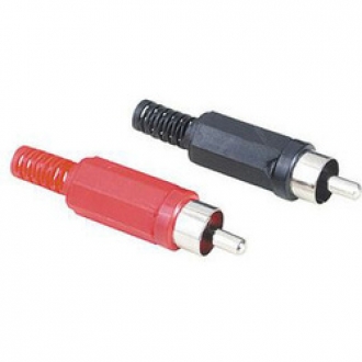 Штекер RCA black 14-0404