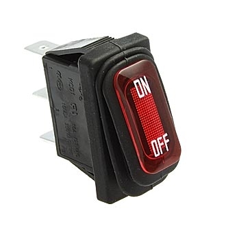 Клавишные переключатели SB068 IP65 on-off 10.5x28.5mm Red