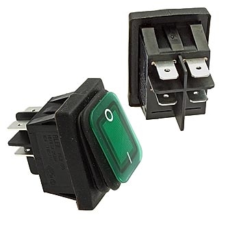 Клавишные переключатели SB092-12V ( КDC2-201N-2-W ) IP65 on-off