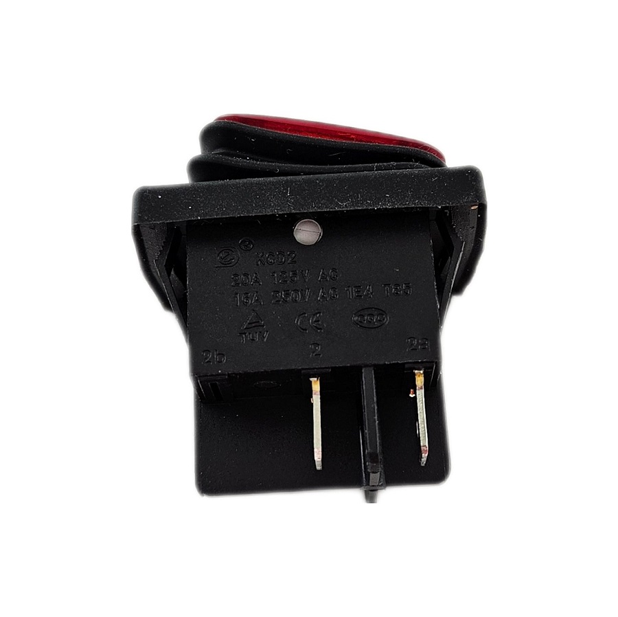 Переключатель клавишный SB091-12V ( KCD2-201N-2-W) IP65 on-off 22x33mm - изображение 1