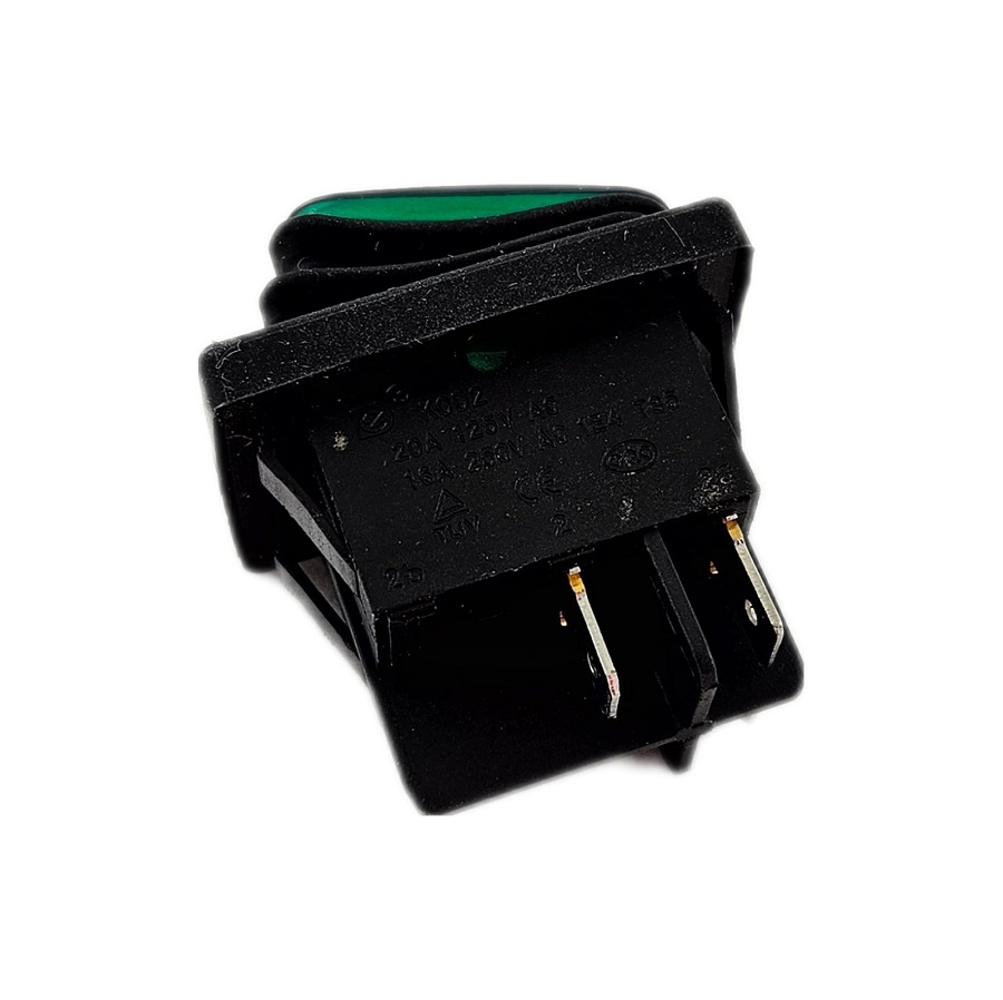 Переключатель клавишный SB092-12V ( KCD2-202N-2-W) IP65 on-off 22x33mm - изображение 1