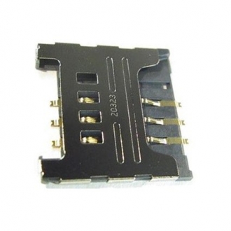 Коннектор SIM Samsung C3322/C3350/C3530/C3560/C3752/E2222/C3520/C3782/E1182/E1200/i9250/S6102/S6802