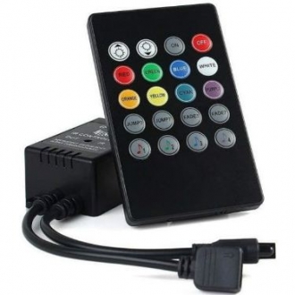 Контроллер LED мини Радио RF 72W/144W 17 кнопок 12V/24V - изображение 1