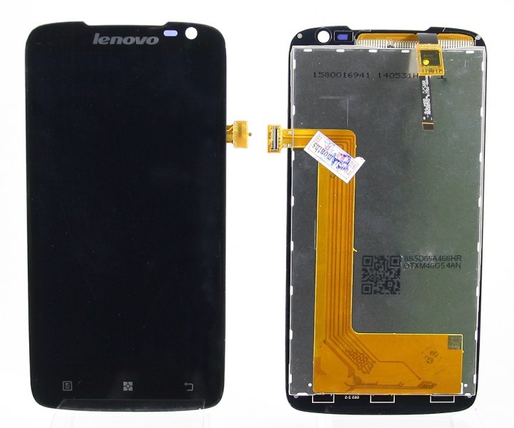 Дисплей Lenovo S820 в сборе с тачскрином Черный