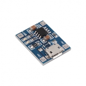 Модуль зарядки литиевых батарей 1А microUSB