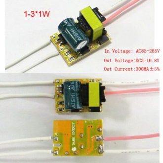 Драйверы для светодиодов 90-260VAC 3x1W 0/30A