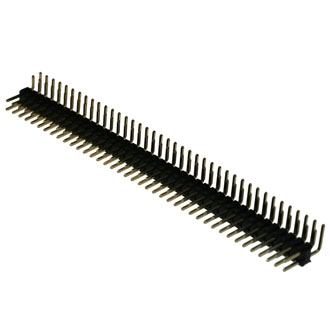 Штыри и гнезда для плат 2,54 мм PLD-2x40R (PLD-80R 2.54mm)