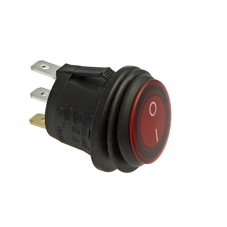 Переключатель SB040-12v BLUE IP65 on-off ф20.2мм - изображение 1