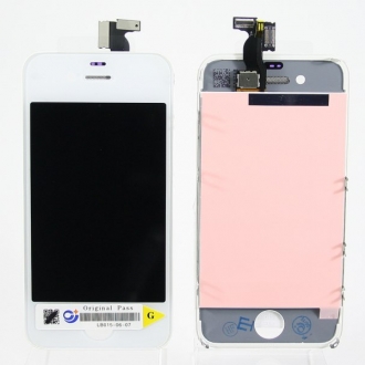 Дисплей iPhone 4 + тачскрин + рамка белый - Оригинал